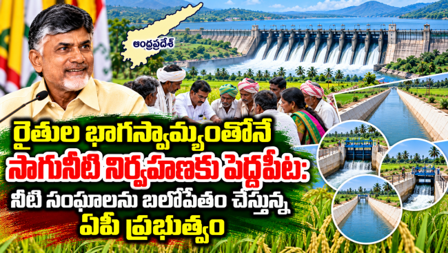  రైతుల భాగస్వామ్యంతోనే సాగునీటి నిర్వహణకు పెద్దపీట