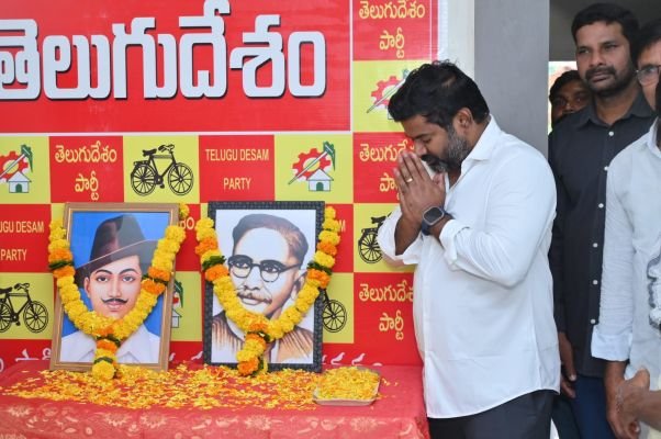 టిడిపి కార్యాలయంలో భగత్ సింగ్, గుర్రం జాషువా ల జయంతి