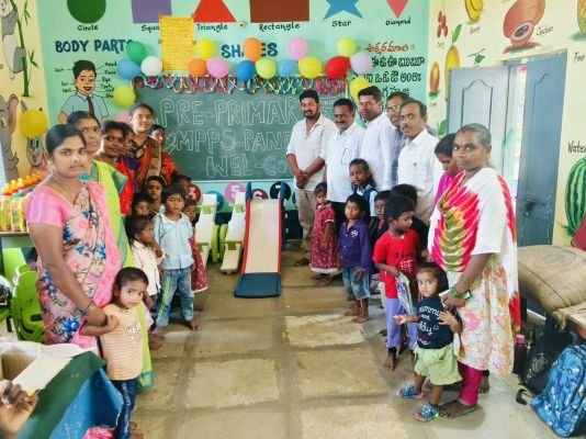 పందిళ్ల గ్రామంలో ప్రీ-ప్రైమరీ పాఠశాల ప్రారంభం