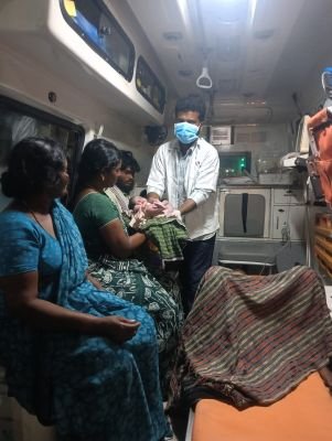 108 అంబులెన్స్ లో ప్రసవం