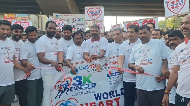 లిమ్స్ హాస్పిటల్స్ ఆధ్వర్యంలో... 3k రన్ సక్సెస్