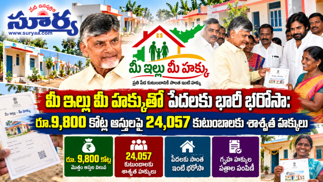 మీ ఇల్లు మీ హక్కుతో పేదలకు భారీ భరోసా