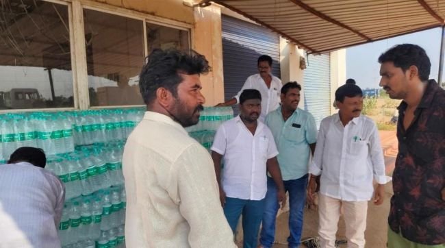 పల్లె పండుగకు ఏర్పాట్లలో బోగోలు మండల నాయకులు - పెద్ద ఎత్తున తరలిన బోగోలు మండల ప్రజలు