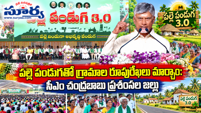 పల్లె పండుగతో గ్రామాల రూపురేఖలు మార్చాం: సీఎం చంద్రబాబు ప్రశంసల జల్లు