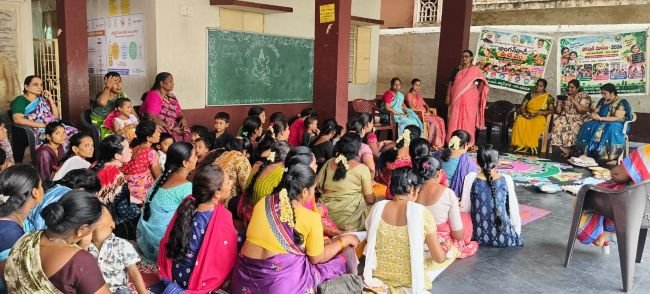 ఘనంగా పోషణ మాసోత్సవాలు -గర్భిణులకు సీమంతాలు, పోషకాహారంపై అవగాహన