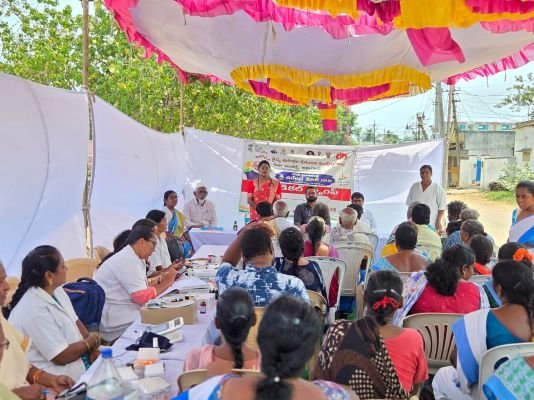 కృష్ణపట్నం లో వైద్య శిబిరం