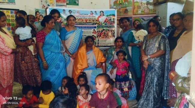 ఉప్పరాపల్లిలో అంగన్వాడీ ఉత్సవం, పోషణ మాసోత్సవం!