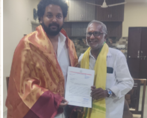 జడ్పీటీసీ అభ్యర్థిగా అవకాశం కల్పించండి: ఎంపీ హరీష్ బాలయోగికి ఆర్యవైశ్య కార్పొరేషన్ డైరెక్టర్ కంకటాల రామం వినతి