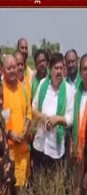 పంటలను ఎండబెట్టి... రైతులను కాంగ్రెస్ ప్రభుత్వం దగా చేసింది:బిజెపి రాష్ట్ర అధ్యక్షుడు ఎన్ రామచంద్రరావు.
