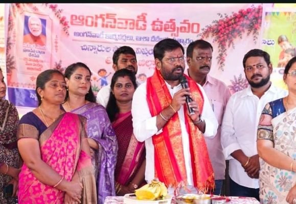చిన్నారులు, గర్భిణీల ఆరోగ్యమే మోదీ లక్ష్యం -ప్రధానికి బీజేపీ జిల్లా అధ్యక్షుడు సామంచి శ్రీనివాస్ కృతజ్ఞతలు 