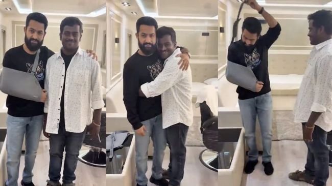 మూగ, వినికిడి లోపం ఉన్న అభిమానికి జూనియర్ ఎన్టీఆర్ ఆప్యాయమైన స్పర్శ