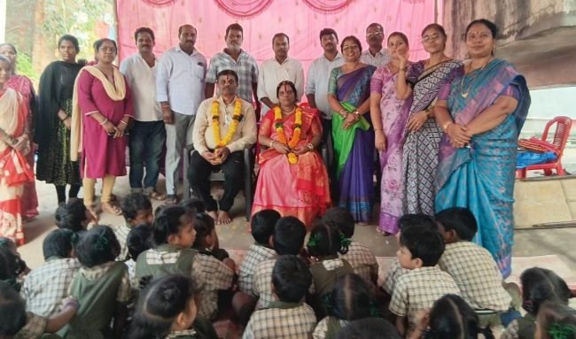 విద్యతో పాటు సేవలోనూ ఆదర్శం.  జిల్లా ఉత్తమ ఉపాధ్యాయురాలు సంధ్యారాణికి ఘన సన్మానం.