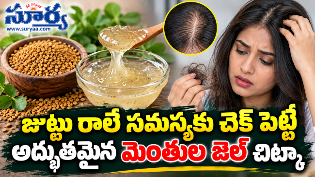 జుట్టు రాలే సమస్యకు చెక్ పెట్టే అద్భుతమైన మెంతుల జెల్ చిట్కా