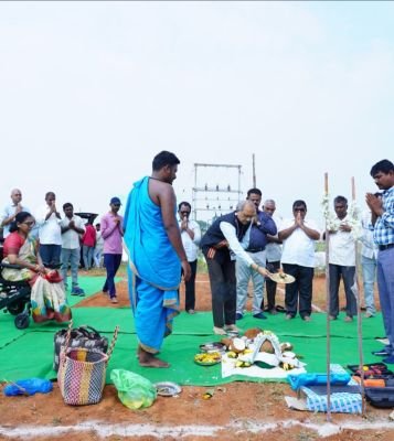 శ్రీకృష్ణదేవరాయ విశ్వవిద్యాలయంలో సౌర విద్యుత్ ప్లాంట్‌కు భూమిపూజ