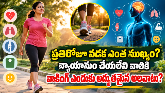 ప్రతిరోజూ నడక ఎంత ముఖ్యం? వ్యాయామం చేయలేని వారికి వాకింగ్ ఎందుకు అద్భుతమైన అలవాటు?