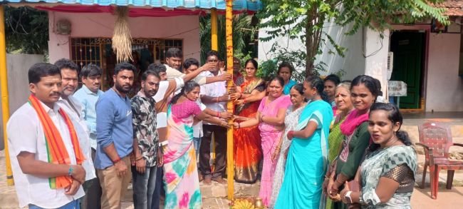 ద్వారపూడిలో దసరా ఉత్సవాలకు శ్రీకారం