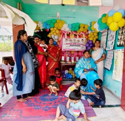 కోలాహలంగా అంగన్వాడీ ఉత్సవం 