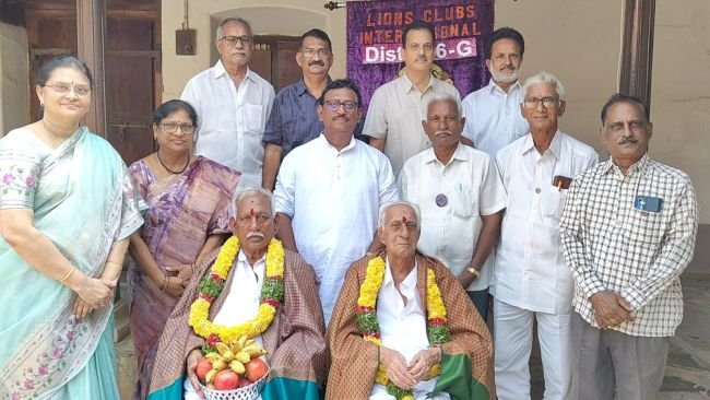 లయన్స్ క్లబ్  ఆధ్వర్యంలో  వృద్ధులకు ఘన సన్మానం