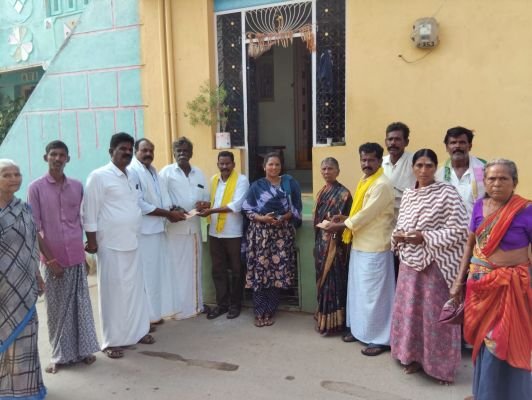 ఎన్టీఆర్ సామాజిక భద్రత పింఛను పంపిణీ .