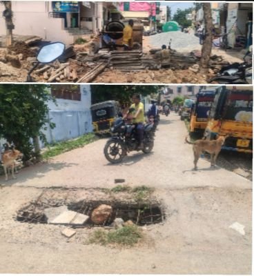 ప్రమాదపుటంచున పట్టణ దారుల్లో కలవర్ట్లు 