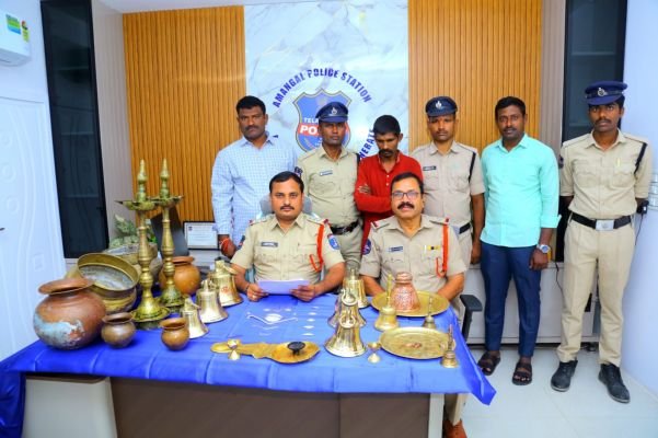 దేవాలయాల్లో వరుస చోరీలకు పాల్పడుతున్న వ్యక్తి అరెస్ట్ 