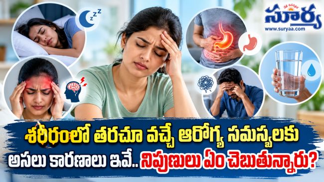 శరీరంలో తరచూ వచ్చే ఆరోగ్య సమస్యలకు అసలు కారణాలు ఇవే.. నిపుణులు ఏం చెబుతున్నారు?