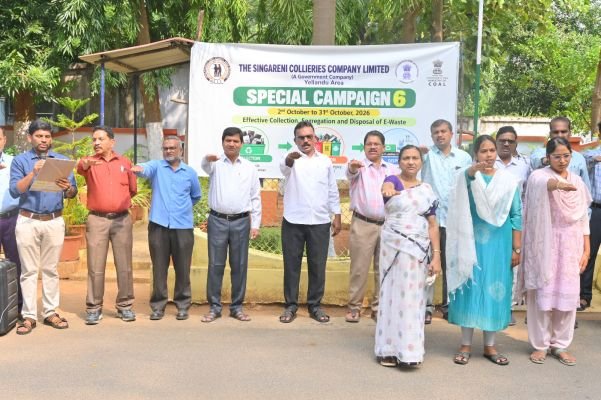 స్వచ్ఛత స్పెషల్ క్యాంపియన్ -6 నో ప్రారంభించిన ఏరియా జిఎం వి కృష్ణయ్య