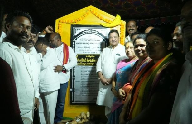 కూటమి పాలనలో జీ అగ్రహారానికి మహర్దశ రోడ్డు నిర్మాణానికి రూ.50 లక్షలు మంజూరు