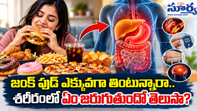  జంక్ ఫుడ్ ఎక్కువగా తింటున్నారా.. శరీరంలో ఏం జరుగుతుందో తెలుసా