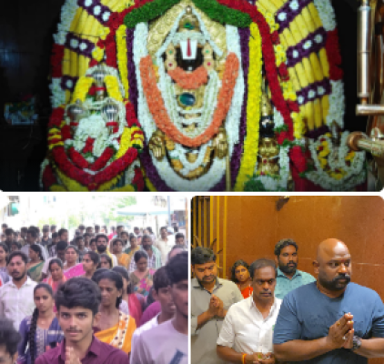 గోవింద నామస్మరణతో మార్మోగిన  వాడపల్లి వెంకన్న ఆలయం