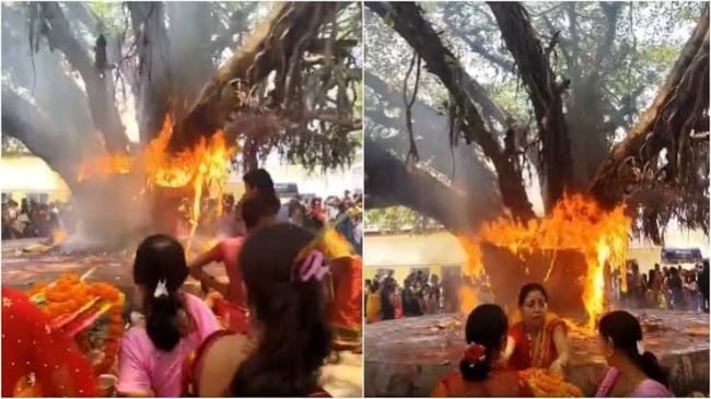 శంషాబాద్ హనుమాన్ ఆలయం వద్ద ఉద్రిక్తత..