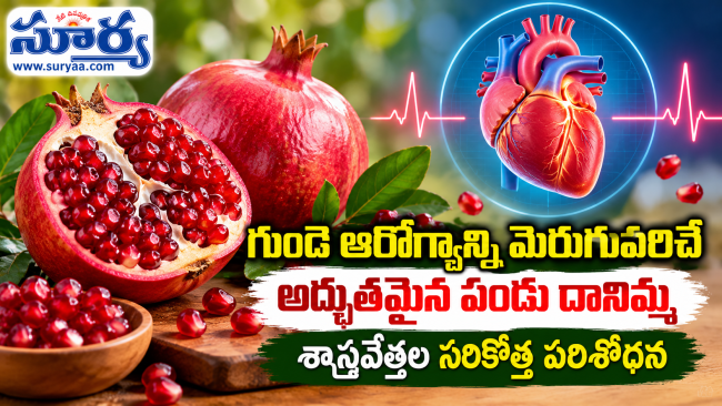 గుండె ఆరోగ్యాన్ని మెరుగుపరిచే అద్భుతమైన పండు దానిమ్మ, శాస్త్రవేత్తల సరికొత్త పరిశోధన