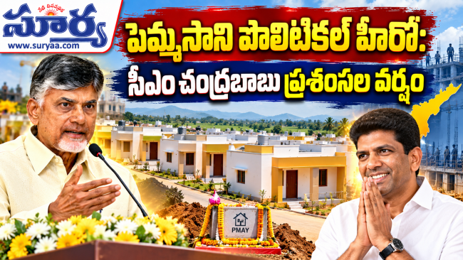 పెమ్మసాని పొలిటికల్ హీరో: సీఎం చంద్రబాబు ప్రశంసల వర్షం