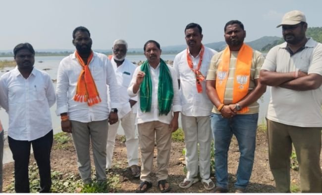 కలిగోట సూరమ్మ ప్రాజెక్టు ను సందర్శించిన బిజెపి కిమోరా అధికార ప్రతినిధి కోడిపల్లి 