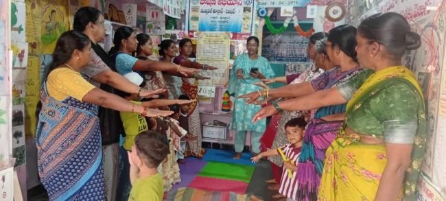 అంగన్వాడి ఏడవ కేంద్రంలో పోషకాహారం పై అవగాహన