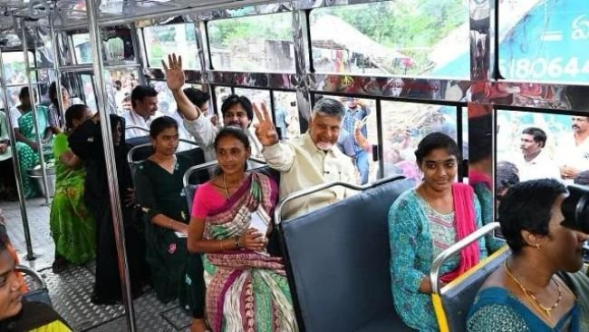 100 కోట్ల ప్రయాణాలతో  'స్త్రీ శక్తి' చారిత్రాత్మక ఘనత. -మహిళలతో పాటు ఆర్టీసీ సిబ్బందికి ముఖ్యమంత్రి చంద్రబాబు అభినందనలు