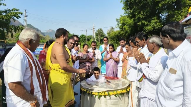 పోలమాంబ ఆలయంలో శాస్త్రోప్తంగా వరుణ యాగం