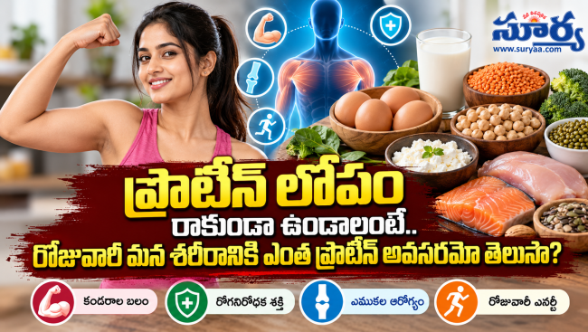 ప్రొటీన్ లోపం రాకుండా ఉండాలంటే రోజువారీ మన శరీరానికి ఎంత ప్రొటీన్ అవసరమో తెలుసా?