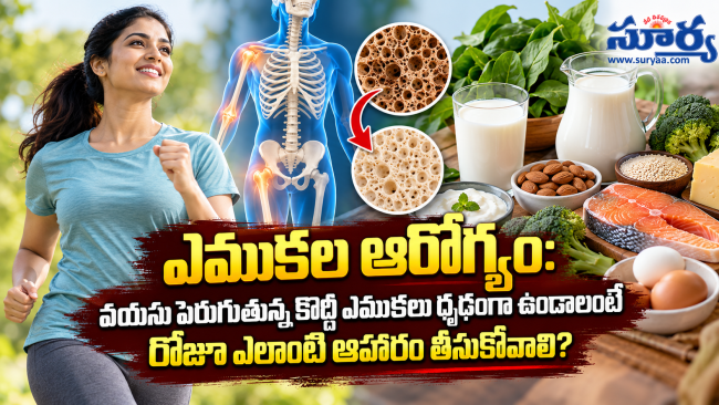 ఎముకల ఆరోగ్యం: వయసు పెరుగుతున్న కొద్దీ ఎముకలు దృఢంగా ఉండాలంటే రోజూ ఎలాంటి ఆహారం తీసుకోవాలి?