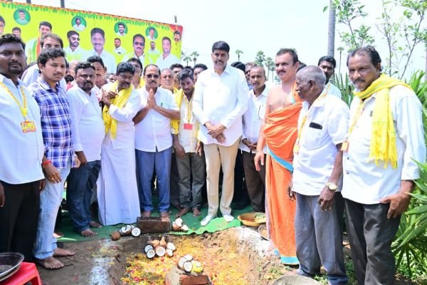 పేరలి - తుమ్మలపల్లి నూతన రహదారి నిర్మాణానికి శంకుస్థాపన