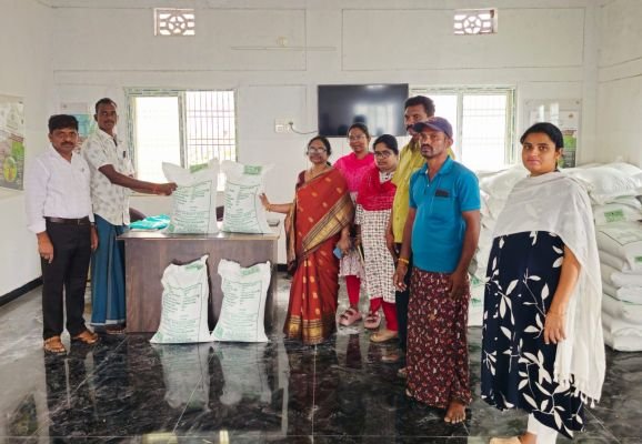 వెల్దుర్తిలో విత్తన శుద్ధి ప్రత్యక్ష ప్రదర్శన.. సబ్సిడీ శనగ విత్తనాల పంపిణీ