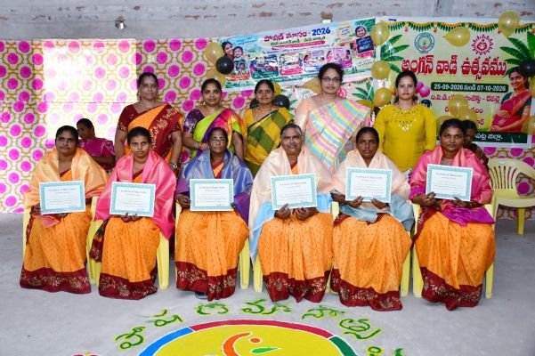 పోషణ మాసోత్సవాలు  అంగన్వాడీ ఉత్సవం ఘనంగా ముగింపు