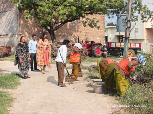 నరశింగోలులో ముమ్మర పారిశుధ్య పనులు
