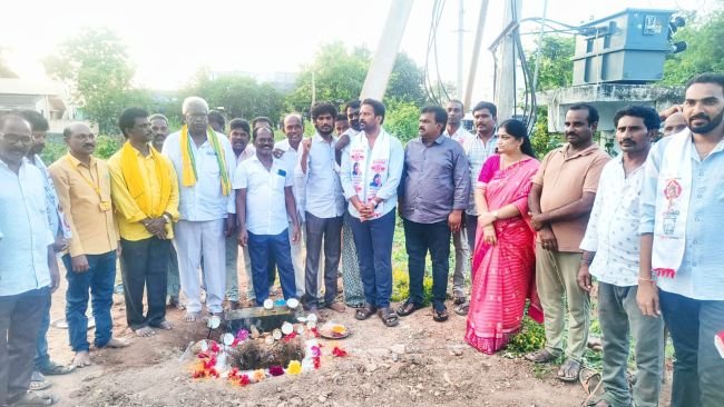 పల్లెపండుగ 3.0 లో సిసి రోడ్లకు శంకుస్థాపన