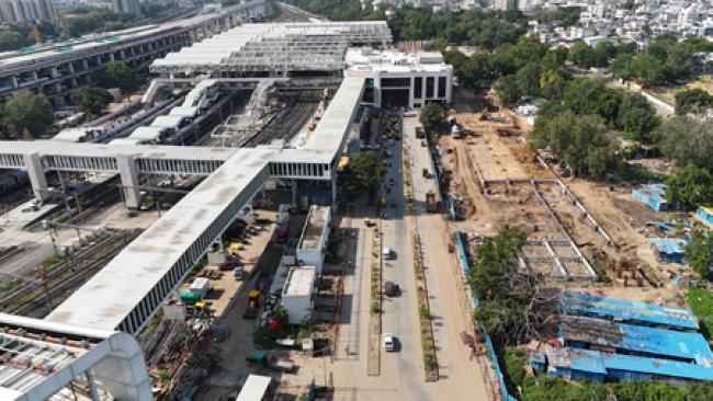  గుజరాత్‌లో సబర్మతి రైల్వే స్టేషన్ పునర్నిర్మాణం తుది దశకు: 85 శాతానికి పైగా పనులు పూర్తి.