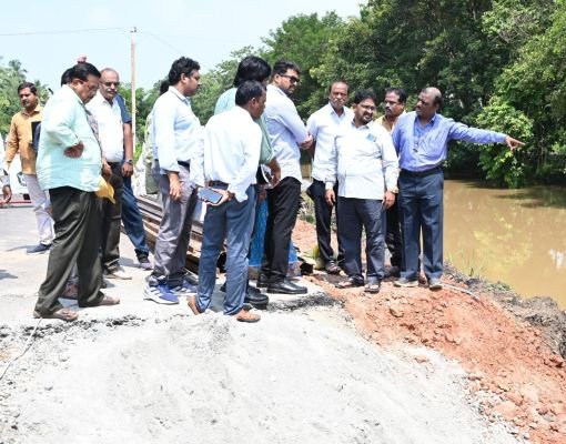 ముక్కామల జాతీయ రహదారి పనులను  పరిశీలించిన జిల్లా కలెక్టర్..