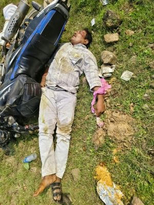 సలుగుపల్లి మూలమలుపు వద్ద జరిగిన రోడ్డు ప్రమాదంలో వ్యక్తి మృతి