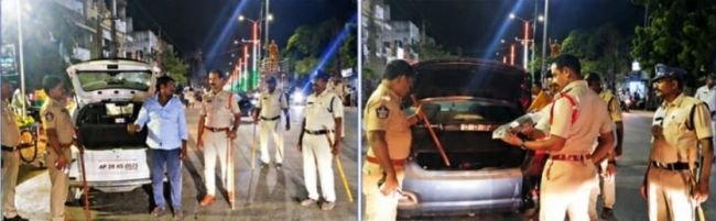 పండుగల వేళ కావలిలో విస్తృత వాహన తనిఖీలు