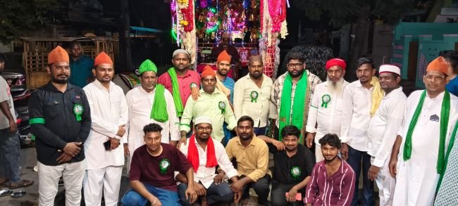 డఫ్ పేట్ ముస్లిం యూత్ ఆధ్వర్యంలో  ఘనంగా శ్రీ శ్రీ శ్రీ హజరత్ మహబూబ్ సుభాని గార్మి జండా మహోత్సవం