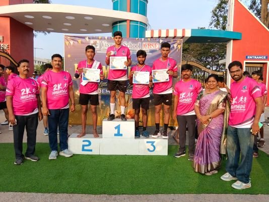 విశ్వం సీబీఎస్ఈ పాఠశాలలో ఘనంగా స్పోర్ట్స్ మీట్ 2కే